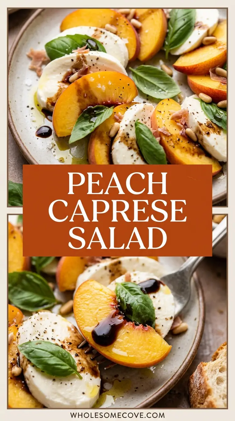 Peach Caprese Salad Recipe