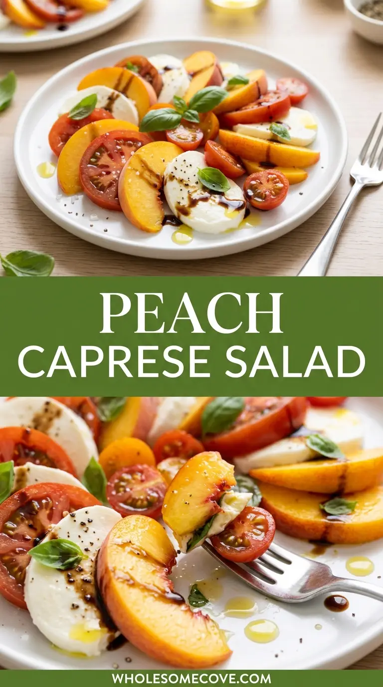 Peach Caprese Salad Recipe