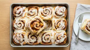 Peach Cinnamon Rolls Recipe