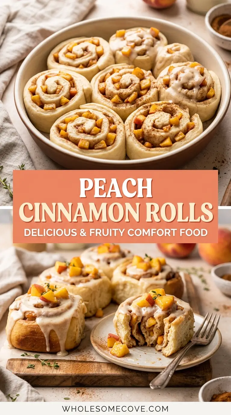 Peach Cinnamon Rolls Recipe