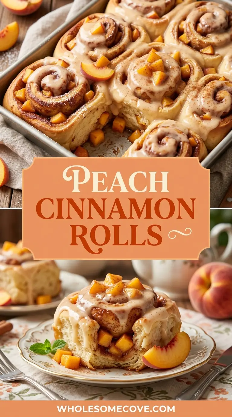 Peach Cinnamon Rolls Recipe