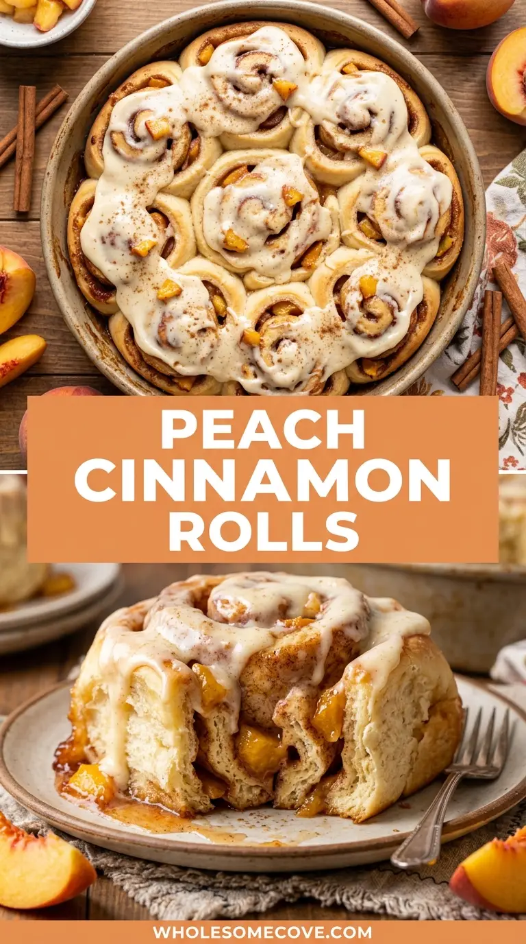Peach Cinnamon Rolls Recipe