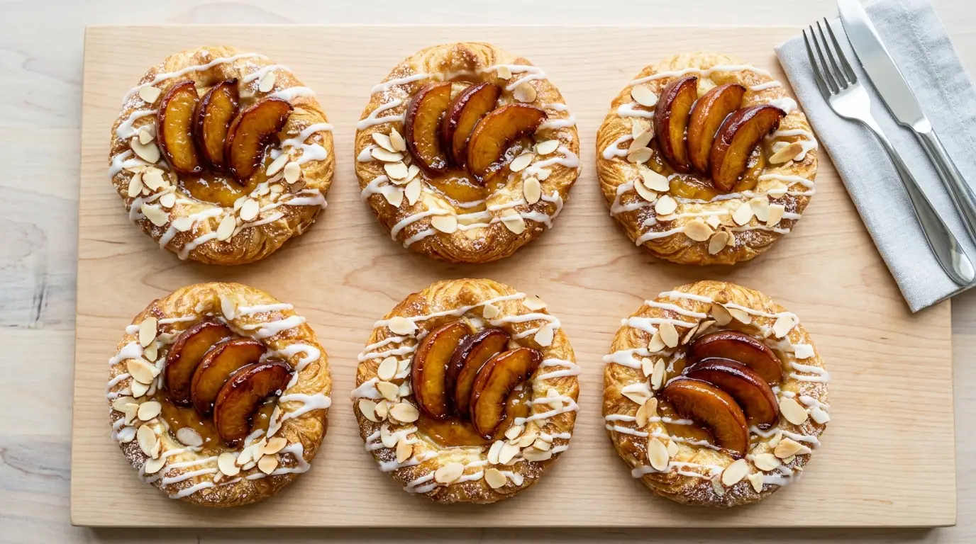 Peach danish