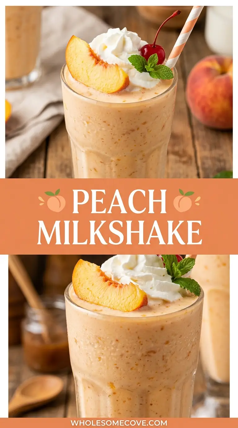 Peach Milkshake Recipe