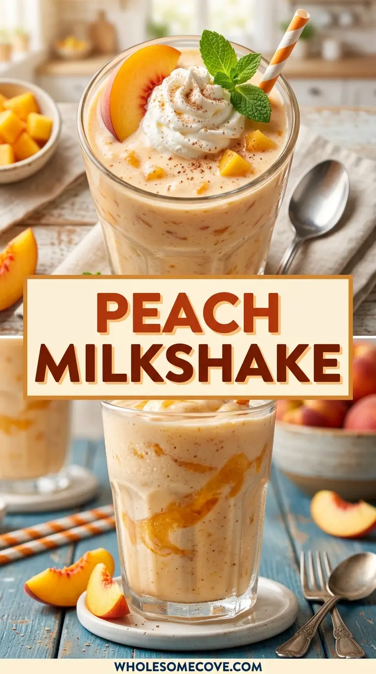 Peach Milkshake Recipe