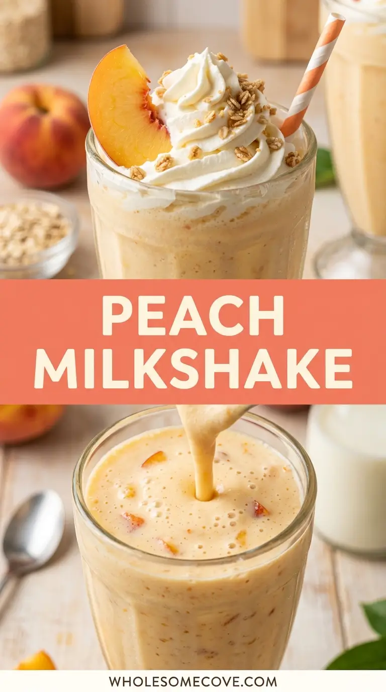 Peach Milkshake Recipe