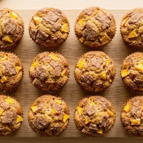 Peach Muffins Recipe