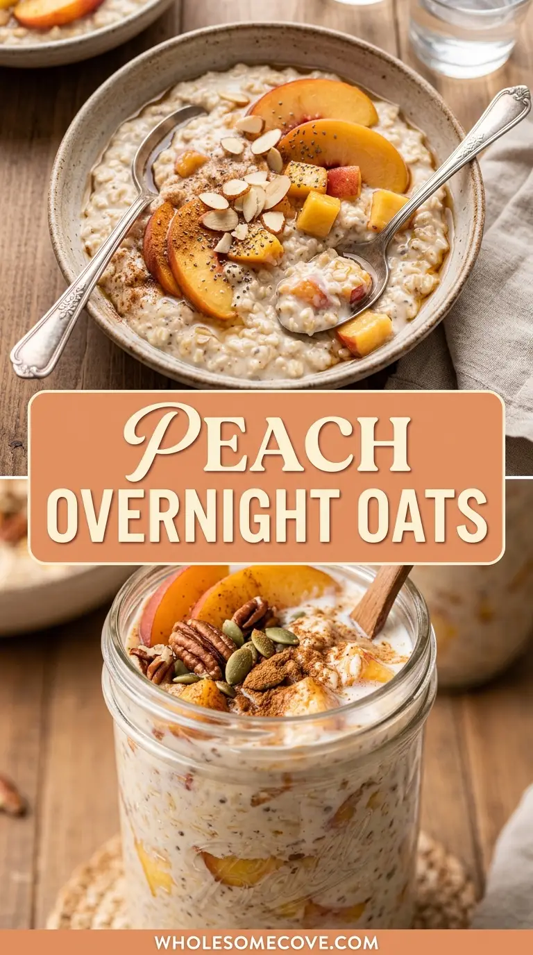 Peach Overnight Oats Recipe