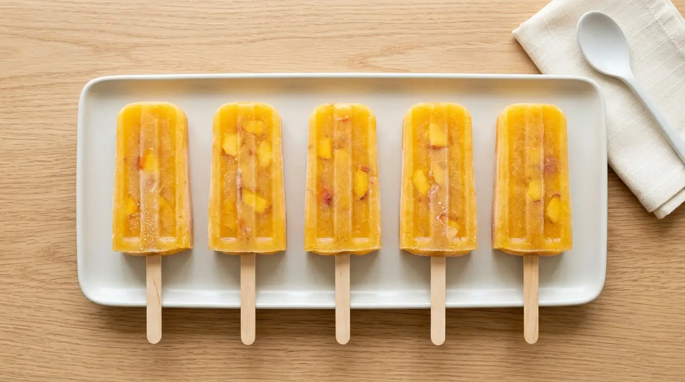 Peach Popsicles Recipe