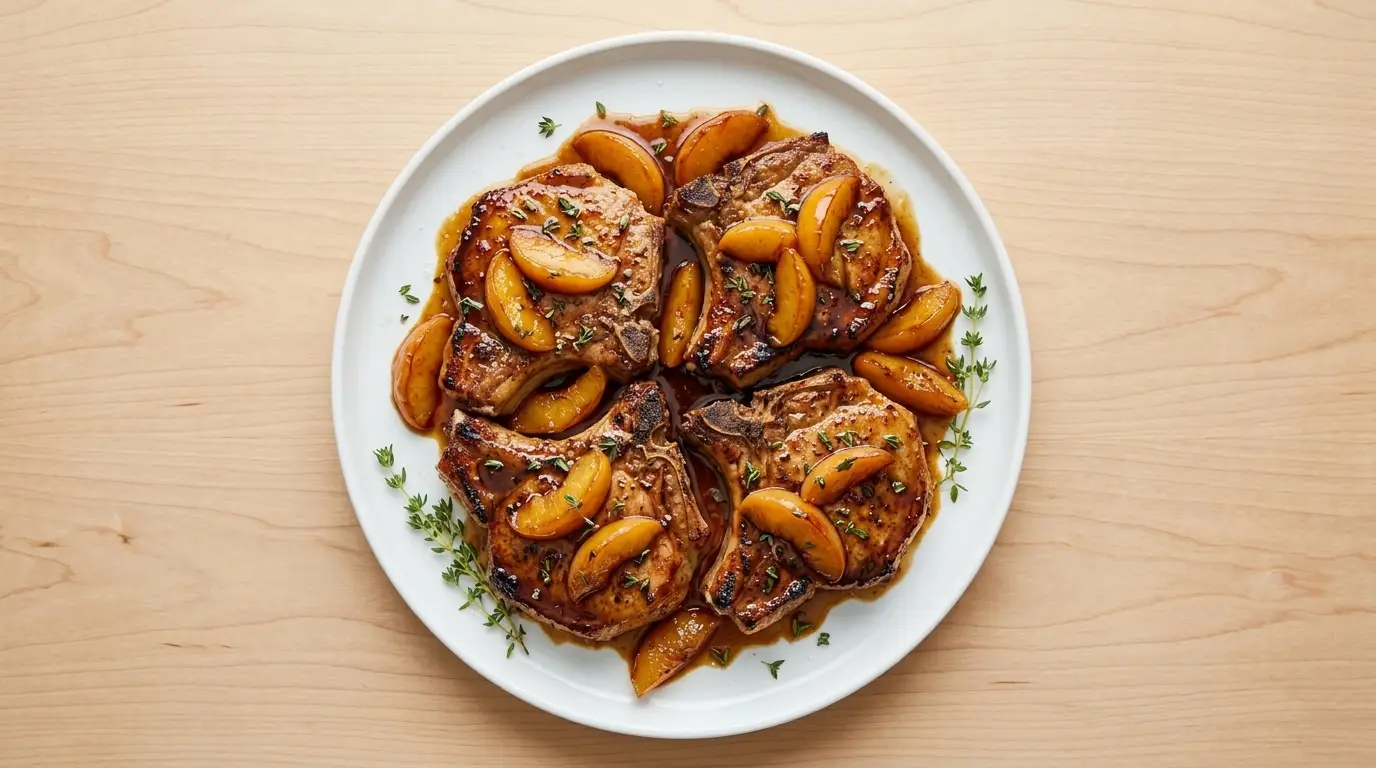 Peach Pork Chops Recipe