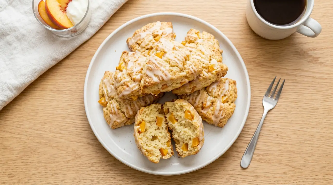 Peach scones