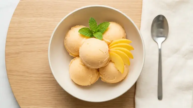 Peach Sorbet Recipe