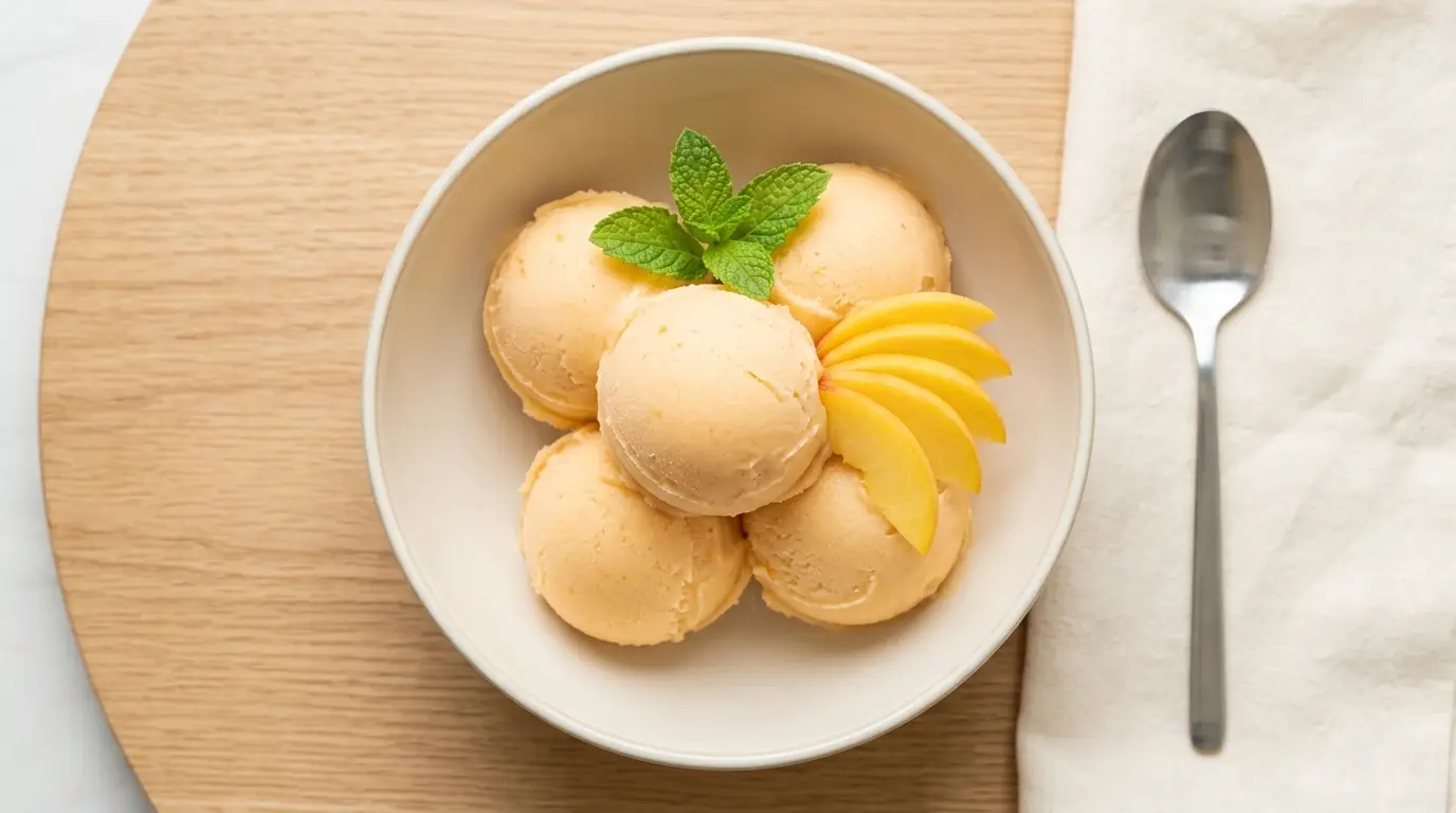 Peach Sorbet Recipe