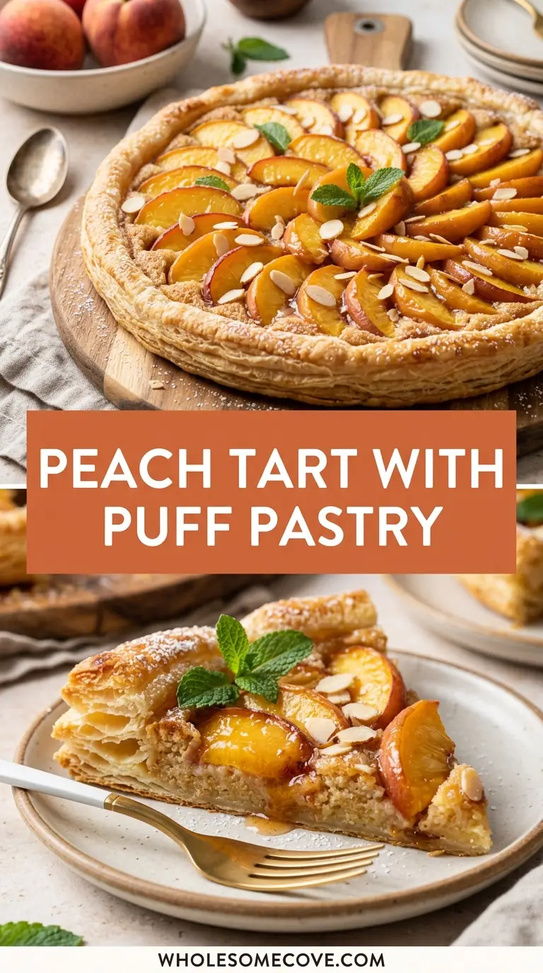 Peach Tart with Puff Pastry