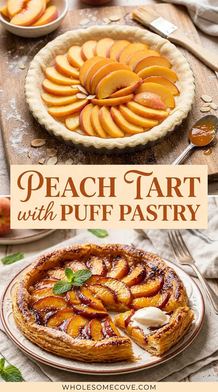 Peach Tart with Puff Pastry