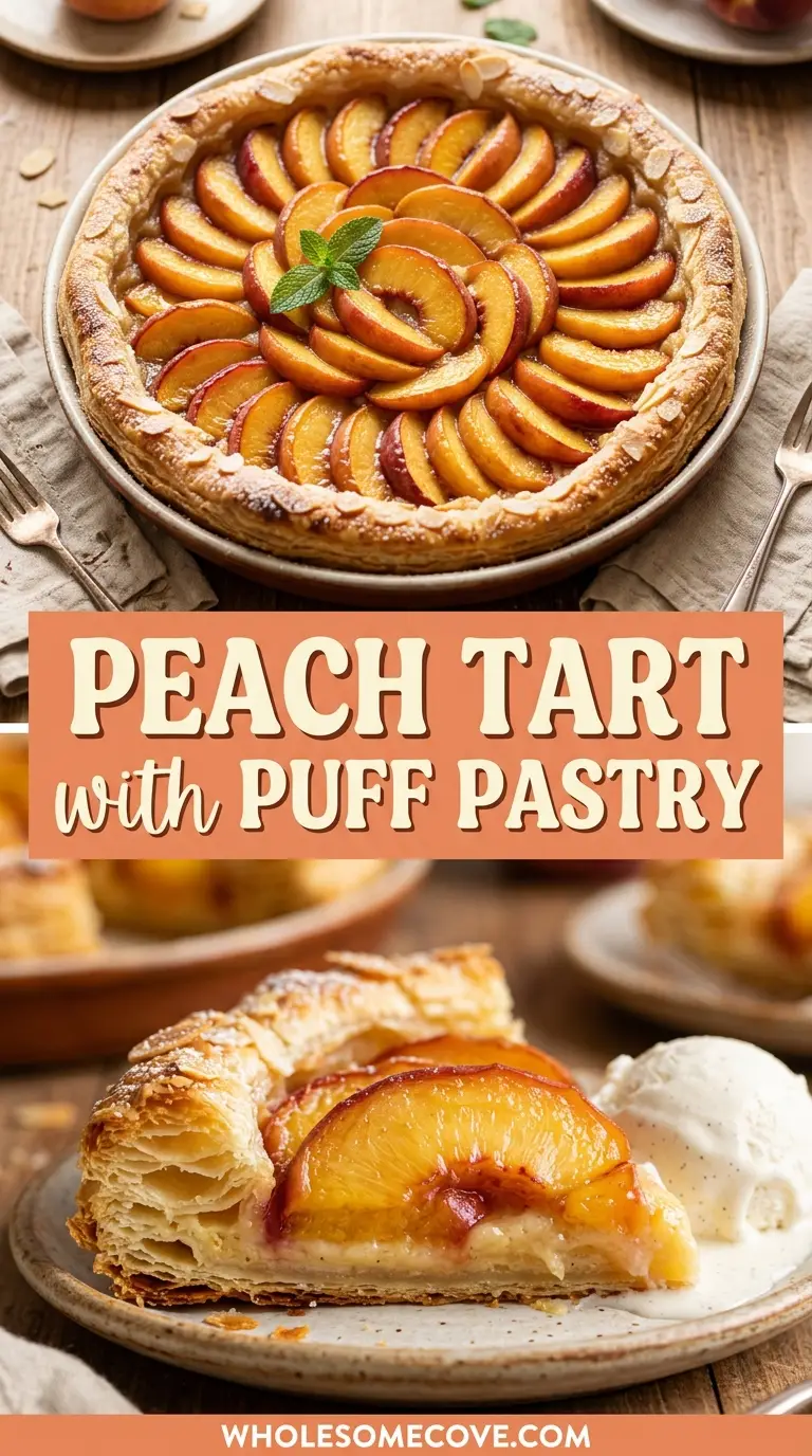 Peach Tart with Puff Pastry