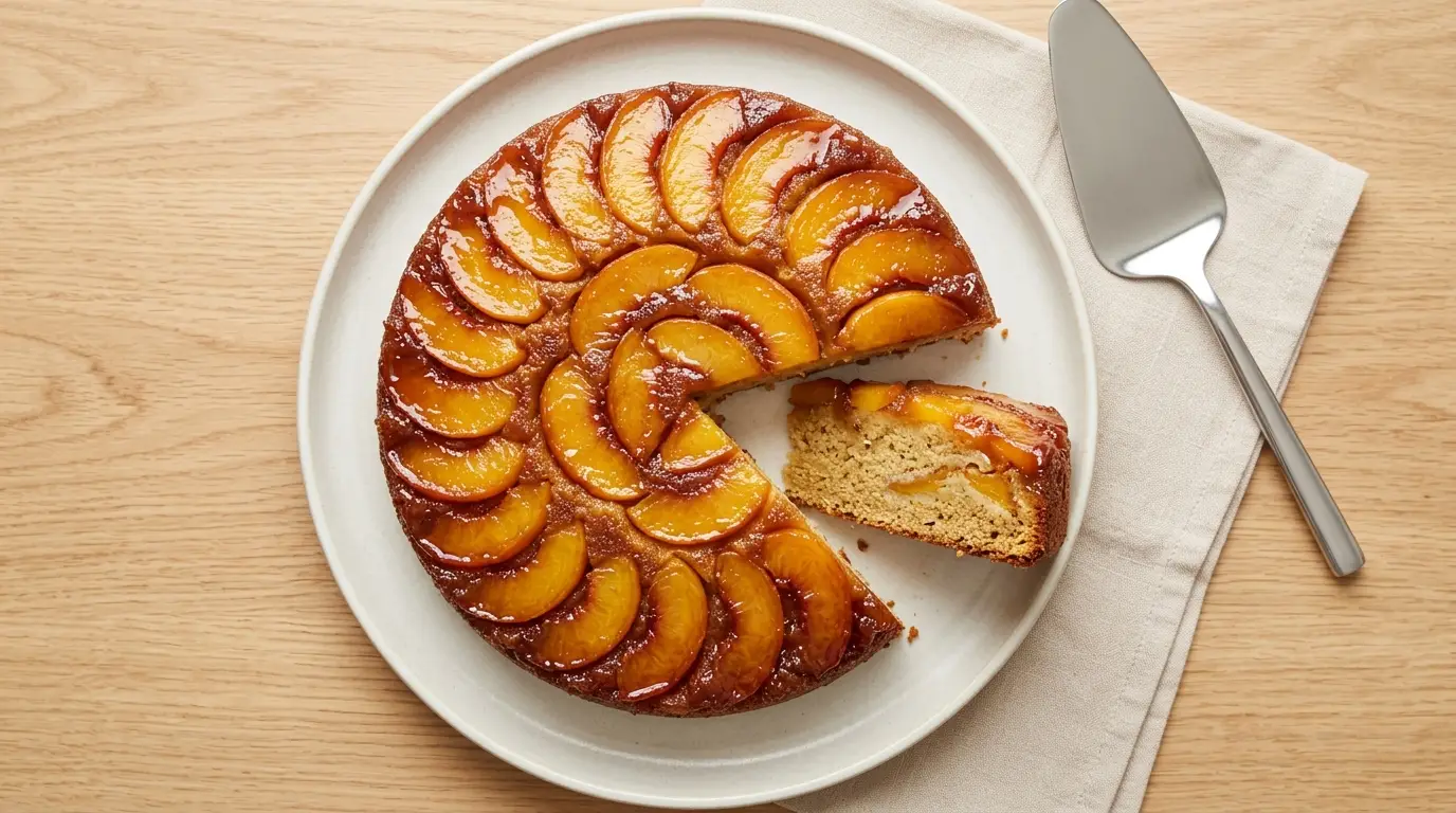 Peach Upside-Down Cake Recipe