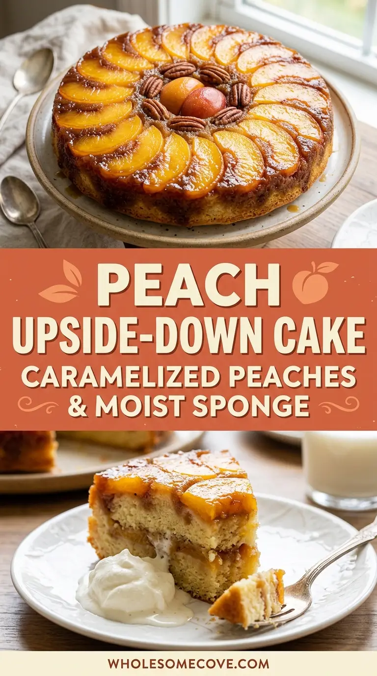 Peach Upside-Down Cake Recipe
