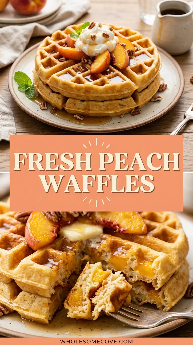 Peach Waffles Recipe