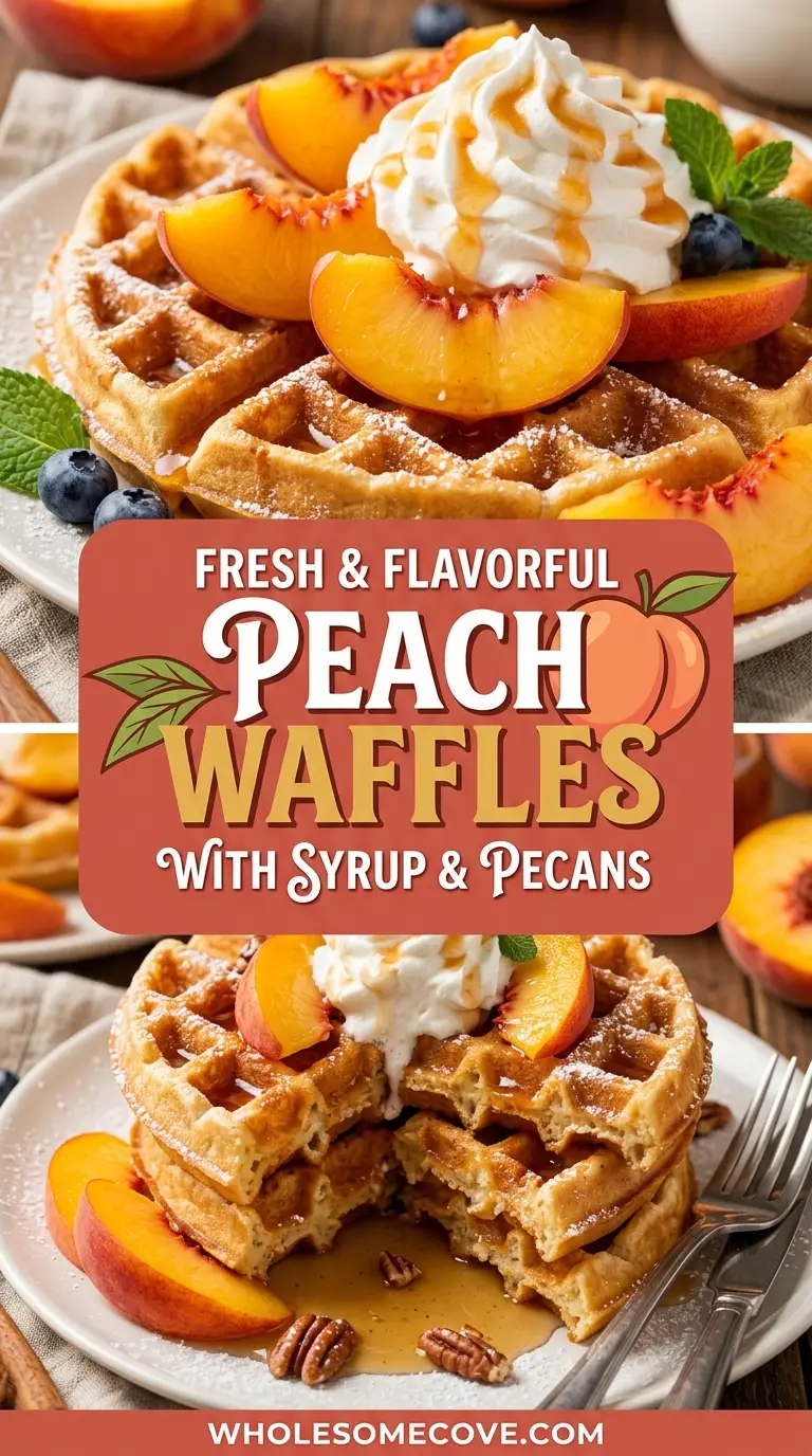 Peach Waffles Recipe
