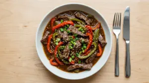 Slow Cooker Pepper Steak Recipe