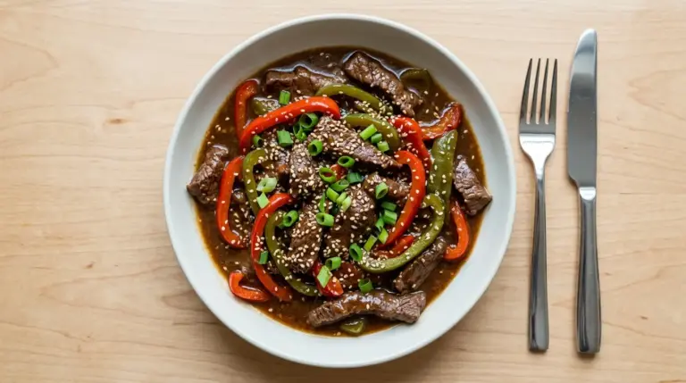 Slow Cooker Pepper Steak Recipe