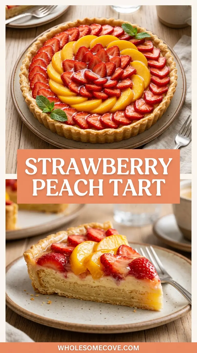 Strawberry Peach Tart Recipe