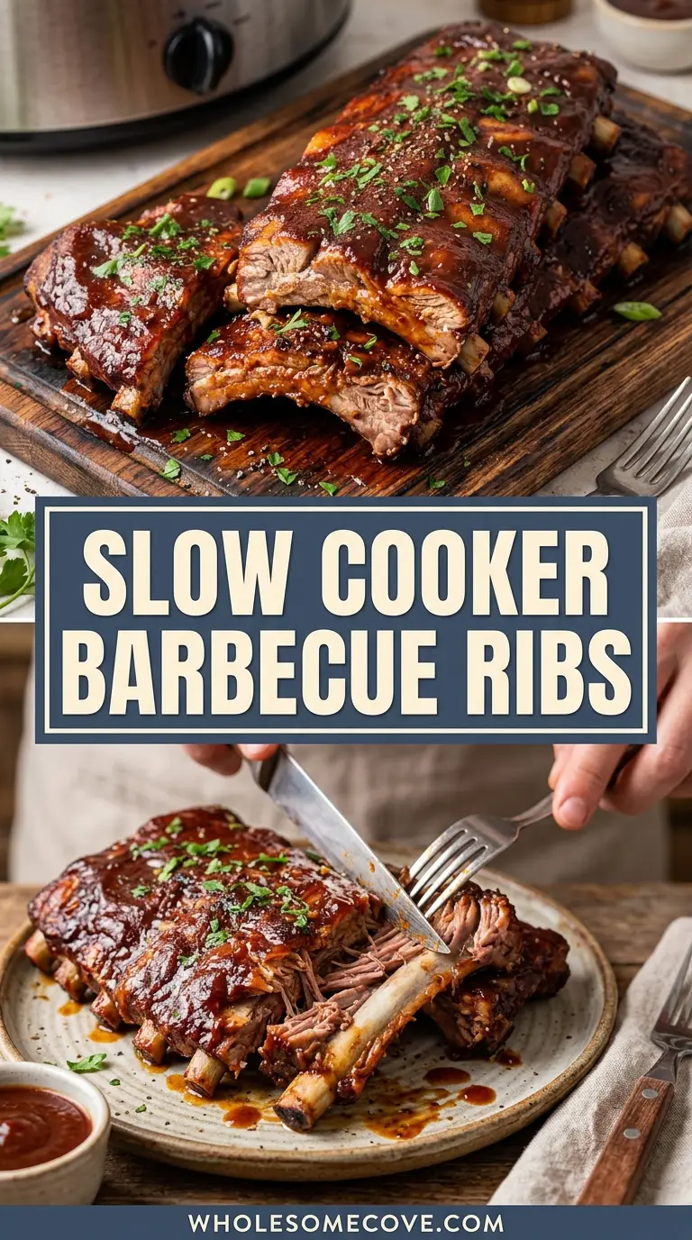 Slow Cooker Barbecue Ribs Recipe